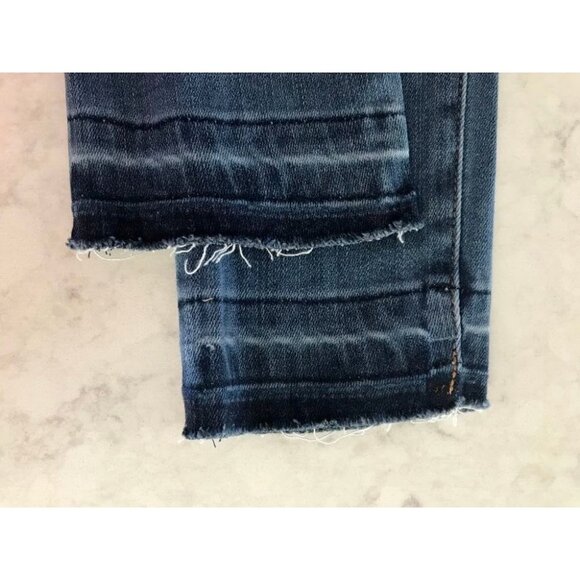 ARITZIA DENIM FORUM Nico Mid Rise Skinny Crop Jeans Size 23 Best Asset Raw Hem - Picture 7 of 9